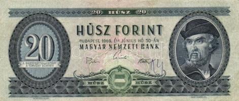 1962. 10Ft (5x) + 1969. 10Ft + 1969-1980. 20Ft (7x) többféle évszámmal T:vegyes