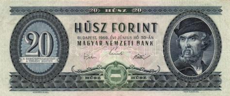 1962. 10Ft (5x) + 1969. 10Ft + 1969-1980. 20Ft (7x) többféle évszámmal T:vegyes