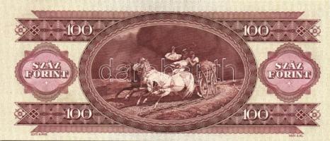 1984. 100Ft (2x) egymásutáni sorszámmal és fordított hátlapi alapnyomattal! T:I
