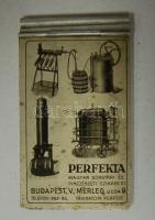 Perfekta Sörgyári és Pincészeti Rt. fém borítású jegyzettömb