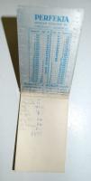 Perfekta Sörgyári és Pincészeti Rt. fém borítású jegyzettömb