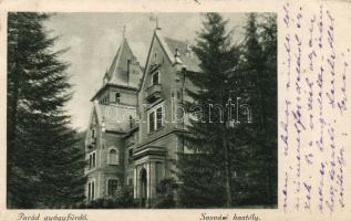 Parád-Gyógyfürdő Sasvári kastély