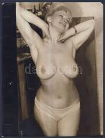 cca 1960 3 db nagyméretű erotikus fotó 18x25 cm