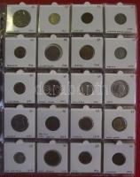 Külföldi pénzgyűjtemény-1900-as-évek albumba rendezve, a pénzérmék egyenként csomagolva,  összesen 1...