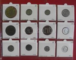 Külföldi pénzgyűjtemény-1900-as-évek albumba rendezve, a pénzérmék egyenként csomagolva,  összesen 1...