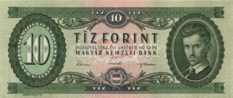 1949-1962. 10Ft (4x) klf évszámmal T:II+,II