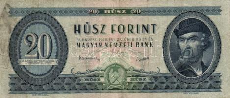 1949. 20Ft + 1949-1962. 10Ft (4x) klf évszámmal T:III