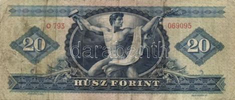 1949. 20Ft + 1949-1962. 10Ft (4x) klf évszámmal T:III