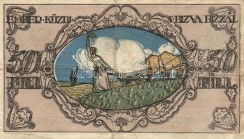 Sopron 1918. május 1. 50f utalvány T:III