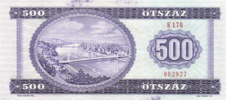 1990. 500Ft (3x) egymásutáni sorszámmal és nyomdai festékfoltokkal! T:I