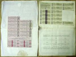 1926. Magyar Kender,-Len-és Jutaipar Részvénytársaság részvénye 40P-ről szelvényekkel + Láng L. Gépg...