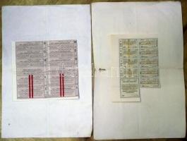 1926. Magyar Kender,-Len-és Jutaipar Részvénytársaság részvénye 40P-ről szelvényekkel + Láng L. Gépg...