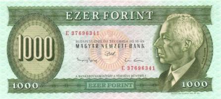1993. 1000Ft (2x) "E" egymásutáni sorszámmal! T:I