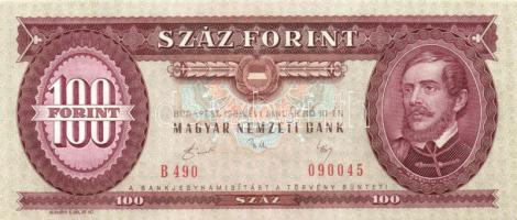 1989. 100Ft (4x) egymás utáni sorszámmal T:I (egyiknél sarok hajtva)