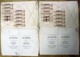 1935. Salgó-Tarjáni Kőszénbánya Részvény-Társulat részvénye 750P-ről szelvényekkel (2x) + 1944. Salg...