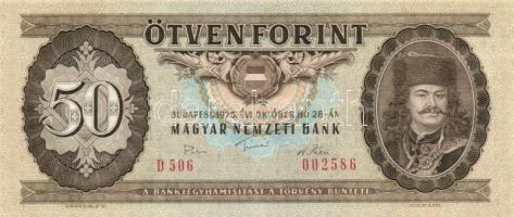 1975-1989. 50Ft (3x) klf évszámokkal + 1984. 100Ft T:I