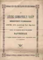 1909 A Kőszeg-Szombathelyi vasút Rt. közgyűlésének napirendje; Feigl Frigyes könyvnyomdája