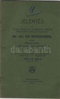 1913 Jelentés a magyar nyelvet és népnevelést zemplén vármegyében terjesztő egyesület működéséről