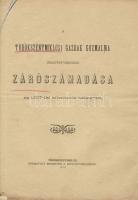 1908 A Törökszentmiklósi Gazdák Gőzmalma Rt. zárszámadása; Rubinstein S. nyomdája