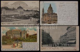 Budapest 135 képeslap 1900-1940 sok régivel, lithokkal, jobbakkal