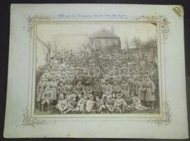 1916 A Veszprémi Anna téri tiszti főiskola tagjairól készült nagyméretű keményhátú fotó 25x33cm