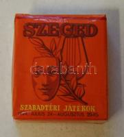 1964 bontatlan csomag Szeged Szabadtéri Játékok cigaretta / Original pack of Stambul vintage cigars