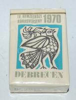1970 bontatlan csomag IV. Nemzetközi Kórusverseny cigaretta / Original pack of Stambul vintage cigars