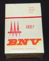 1967 bontatlan csomag BNV cigaretta / Original pack of Stambul vintage cigars