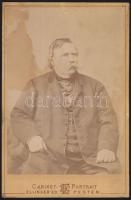 ~1880 Deák Ferencről készült keményhátú fotó 11x17cm