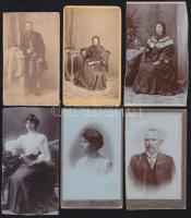 ~1890  9 db régi keményhátú fotó, benne egy Rudolf főherceget ábrázoló