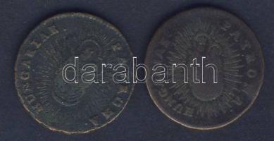 1763. Rézdénár (2x) M.Theresia T:3/3+,3