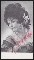Kovács Apollónia fotólap a színésznő saját kezű aláírásával