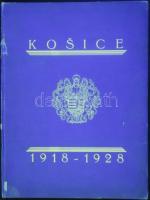 Kosice 1918-1928 Szlovák nyelvű képes album, festett egészvászon kötésben / Slovakian album about Ko...