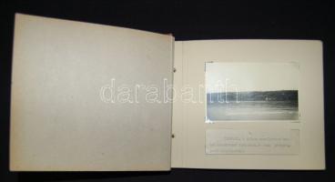 cca 1940-1943 A vasút mentén: A Dömösi átkeléstől Garamkövesdig 19 db amatőr fotót és képeslapot tartalmazó album kísérő szövegekkel
