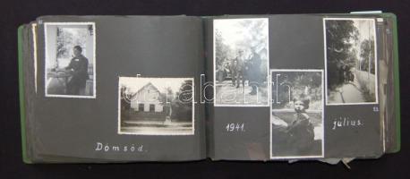 cca 1931-1942 224 db amatőr, főként városképes fotó albumban kísérő szövegekkel: Abony, Budapest, Dö...