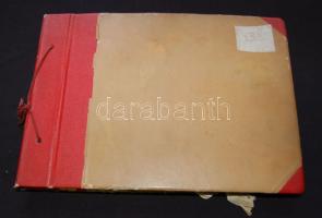 cca 1941-1945 210 db amatőr, fotó albumban kísérő szövegekkel: Budapest, Dabas, Mátra sok érdekesség