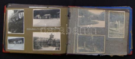 cca 1941-1945 210 db amatőr, fotó albumban kísérő szövegekkel: Budapest, Dabas, Mátra sok érdekesség