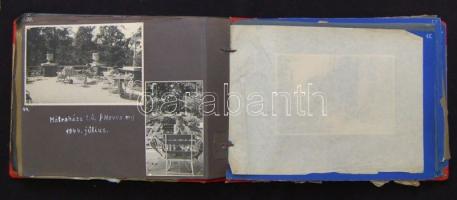 cca 1941-1945 210 db amatőr, fotó albumban kísérő szövegekkel: Budapest, Dabas, Mátra sok érdekesség