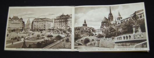 1938 Budapest - 16 képet tartalmazó nagy méretű leporello jó állapotban, Divald