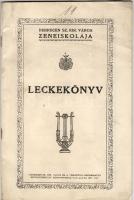 1927 Debrecen Sz. KIr. város zeneiskolájának leckekönyve kitöltetlen