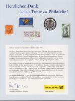 Németország 2002D 1€ kisalakú emlékíven, postatiszta bélyeggel T:BU