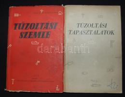 1963 Tűzoltási tapasztalatok + 1958 Tűzoltási szemle, kiadja a BM Országos Tűzrendészeti Parancsnokság, szolgálati használatra