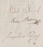 1803 Helytartótanácsi leirat Angliával és Franciaországgal kötött tengerhajózási egyezmény másolatáv...