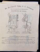 cca 1900 Csempe és cementlap-nyomó gép katalógus mintákkal / Catalogue 16p