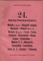 1940 Magyar Királyi Államvasutak 24. menetrendkönyve