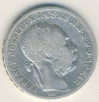 1891. 1Ft Ag "Fiumei címer" T:3