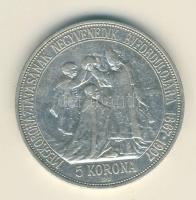 1907. 5K Ag "Koronázási évforduló" "BIZALMAM..." peremirat T:2-/3