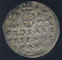 Lengyelország 1595. 3Gr "Sigismund III." Ag T:3+ ph