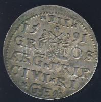Lengyelország 1591. 3Gr "Sigismund III." Ag T:2- ph