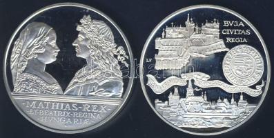 1990. 500Ft Ag + 500Ft Ag "Mátyás király" pár T:PP